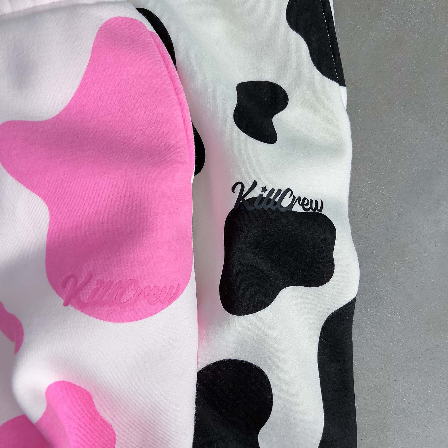 OVERSIZED LUX "MOO MOO" SWEATPANTS - BLACK