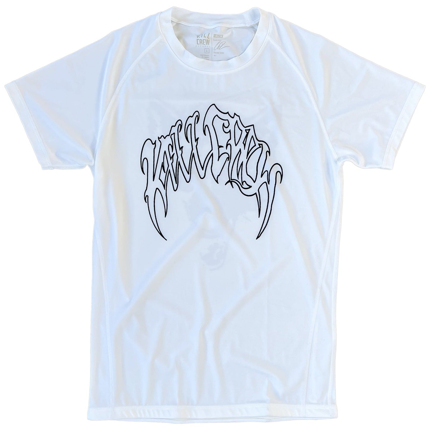 LONE WOLF SHORT SLEEVE RASH GUARD - WHITE