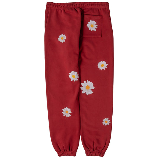 OVERSIZED LUX "DAISY" SWEATPANTS - RED