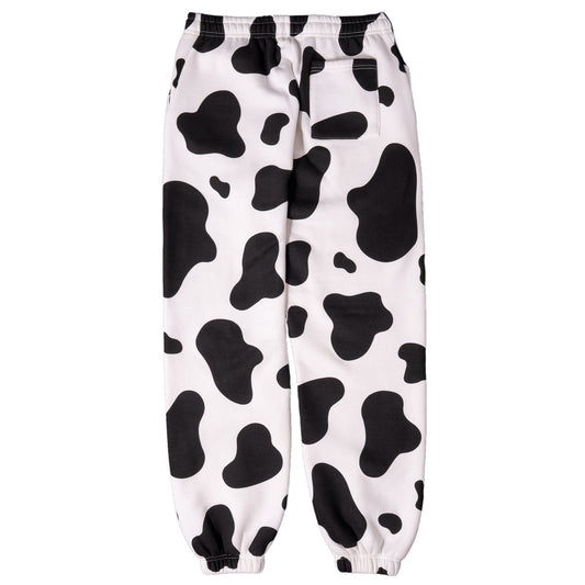 OVERSIZED LUX "MOO MOO" SWEATPANTS - BLACK