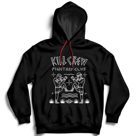 KILL CREW AZTEC FIGHTER'S CLUB HOODIE - BLACK